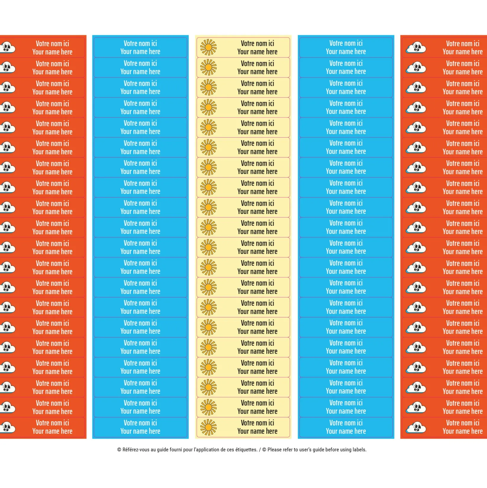 Online School Name Labels - Retro Kids Personalized Name Labels|Personalized Name Labels