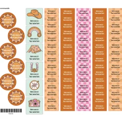 Online School Name Labels - Rodeo Kids Personalized Name Labels|Personalized Name Labels