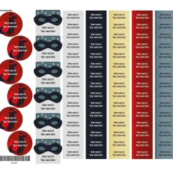 New School Name Labels - Superheros Kids Personalized Name Labels|Personalized Name Labels