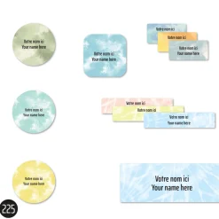 Sale School Name Labels - Tie-Dye 2 Kids Personalized Name Labels|Personalized Name Labels