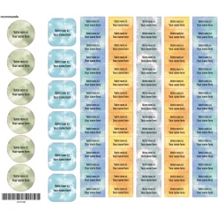 Sale School Name Labels - Tie-Dye 2 Kids Personalized Name Labels|Personalized Name Labels