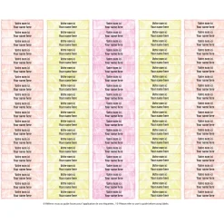 School Name Labels - Tie-Dye 1 Kids Personalized Name Labels|Personalized Name Labels