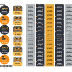 Online School Name Labels - Trucks Kids Personalized Name Labels|Personalized Name Labels