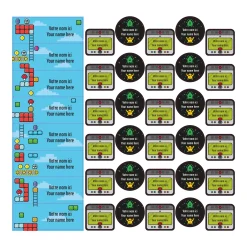 Discount School Name Labels - Video games Kids Personalized Name Labels|Personalized Name Labels