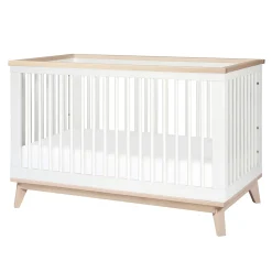 Cribs & Mattresses|Cribs & Mattresses>Babyletto Scoot 3-in-1 Convertible Crib - White / Washed Natural