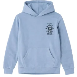 Fleeces And Sweatshirts|Tops>Rip Curl Search Icon Hoodie 8-14y Blue