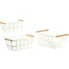Storage>Clement - Maison Set of 3 Modern Metal Basket