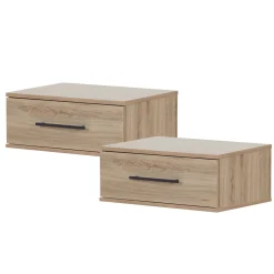 Nightstands>South Shore Set of 2 Nightstands - Primo Rustic Oak