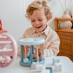 Developmental Toys>Label Label Shape Sorting Wheel - Blue