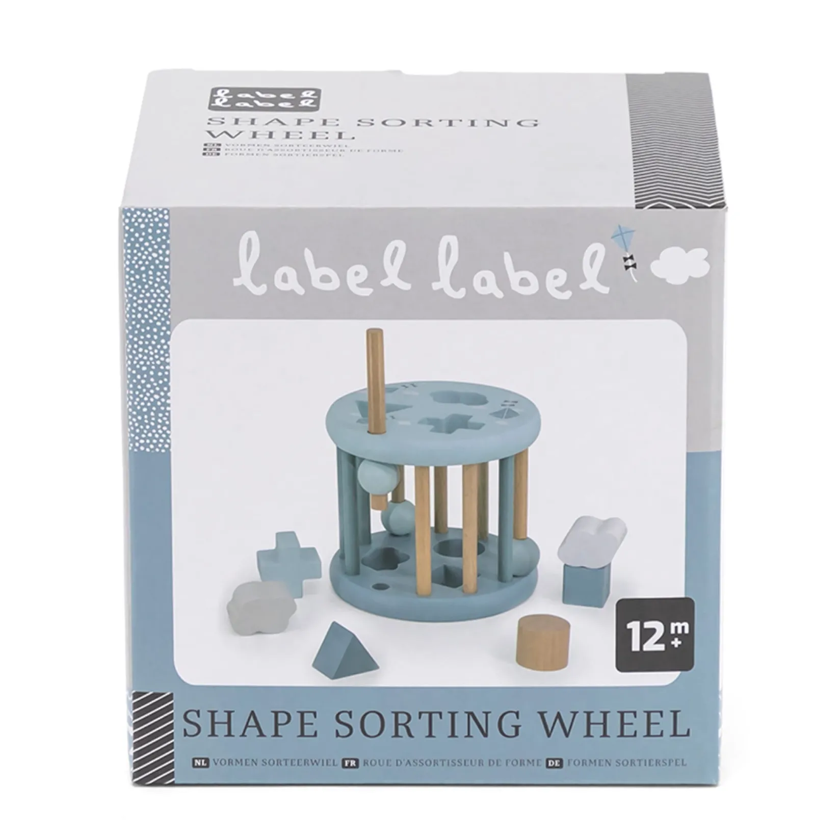 Developmental Toys>Label Label Shape Sorting Wheel - Blue