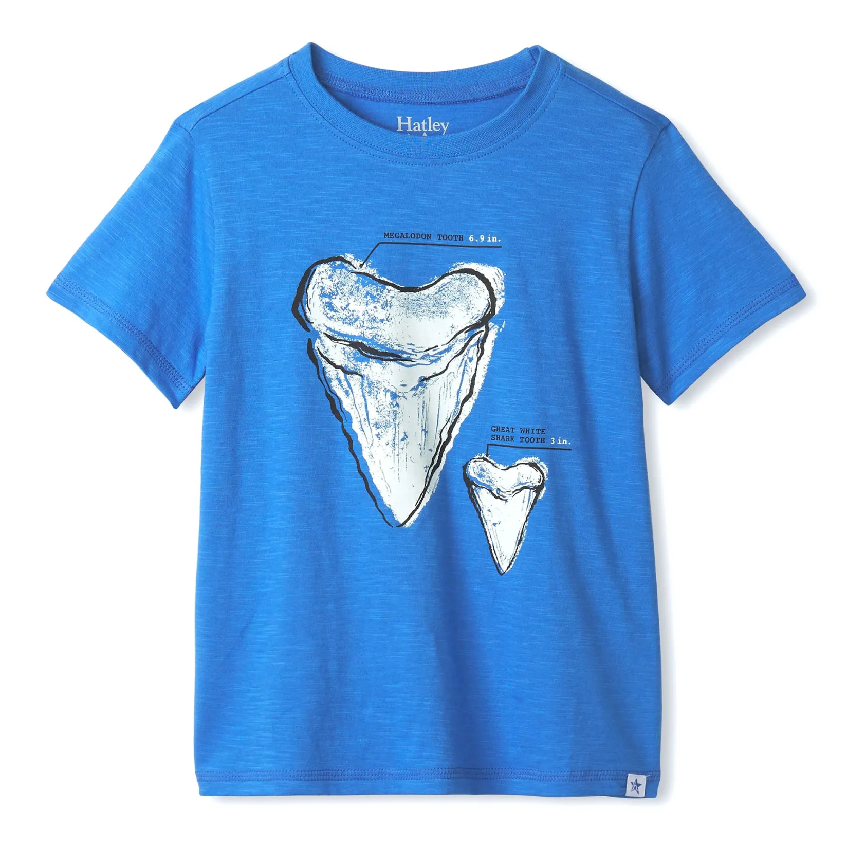 Tops>Hatley Shark T-Shirt 2-8y Royal Blue