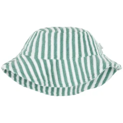 Hats & Caps|Hats And Caps>Firsts par Petit Lem Sharks Striped Hat 0-24m Turquoise