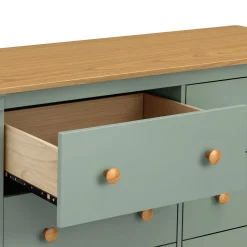 Sale Shea 6-Drawer Dresser - Light Sage and Honey Storage Furniture
