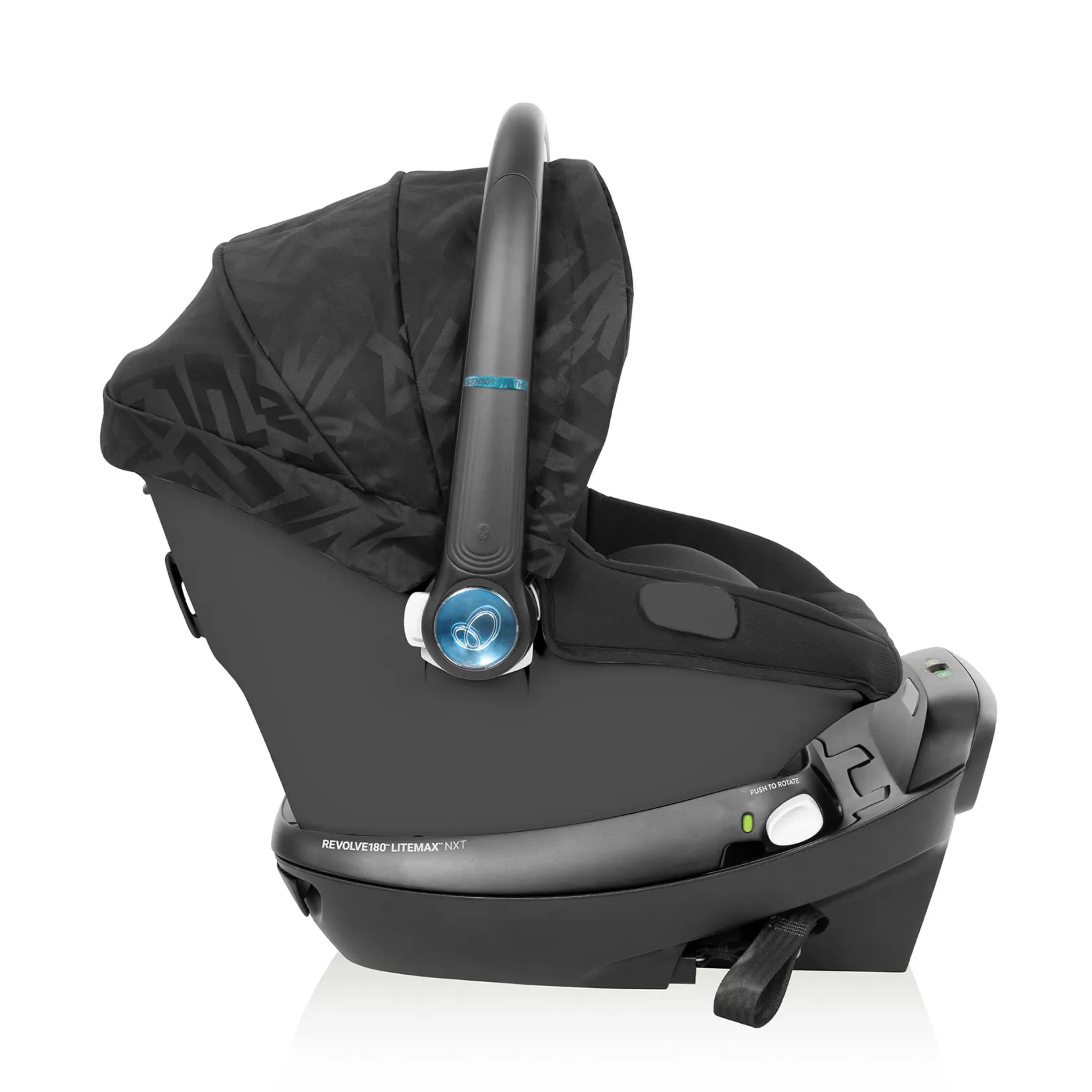 Strollers|Strollers & Trailers>Evenflo Shyft Intuiti+ Travel System with Revolve180 LiteMax NXT - Dubhan Black