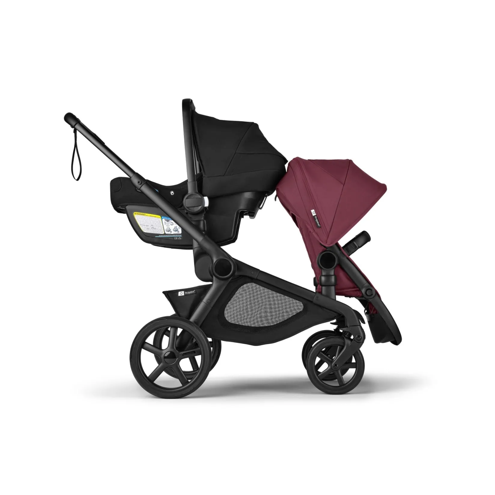 Strollers|Strollers & Trailers>Bugaboo Sibling Seat Kangaroo Black/Cherry