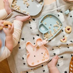 New Silicon Snack Plate - Elephant Kids Breastfeeding|Tableware