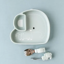 New Silicon Snack Plate - Elephant Kids Breastfeeding|Tableware