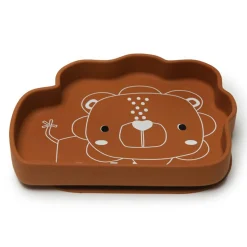 Tableware|Plates & Placemats>Loulou Lollipop Silicon Snack Plate - Lion