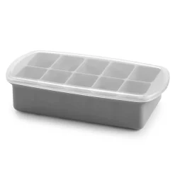 Sale Silicone Baby Food Freezer Tray with Lid - Grey Kids Snack Bags & Containers|Cleaning & Food Preparation