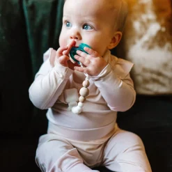 Outlet Silicone Pacifier Clip - White Pacifiers & Clips|Pacifiers & Clips