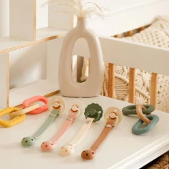 Teething Toys>Bulle Silicone Rattle Ring - Forest