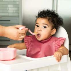 Discount Silicone Spoon 4-pack - Pink Red Orange Kids Tableware|Plates & Placemats