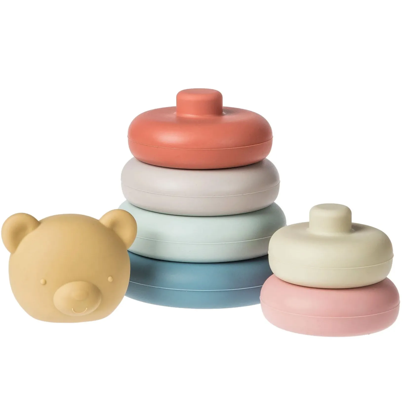 Developmental Toys|Balls & Stacking Toys>Mary Meyer Silicone Stacking Teddy