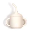 Tableware|Plates & Placemats>Bulle Silicone Straw Sippy Cup - Ivory
