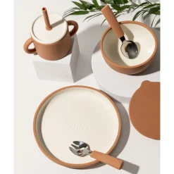 New Silicone Suction Plate - Tan Kids Tableware|Plates & Placemats