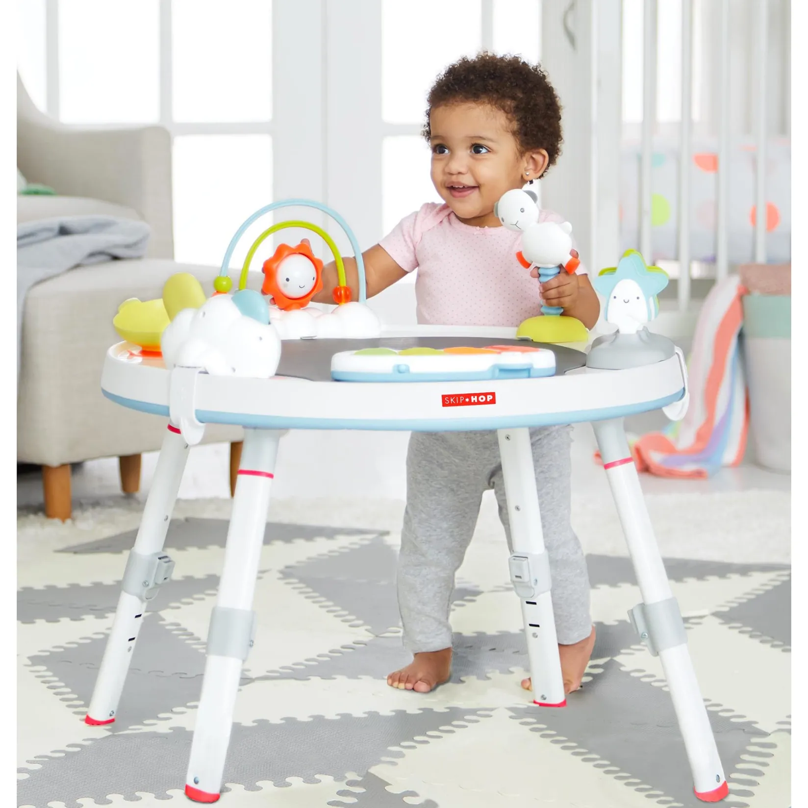 Developmental Toys|Activity Centers & Walkers>Skip Hop Silver Lining Cloud Baby's View Activity Center