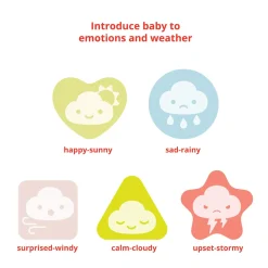 Sale Silver Lining Cloud Feelings Shape Sorter Baby Toy Developmental Toys