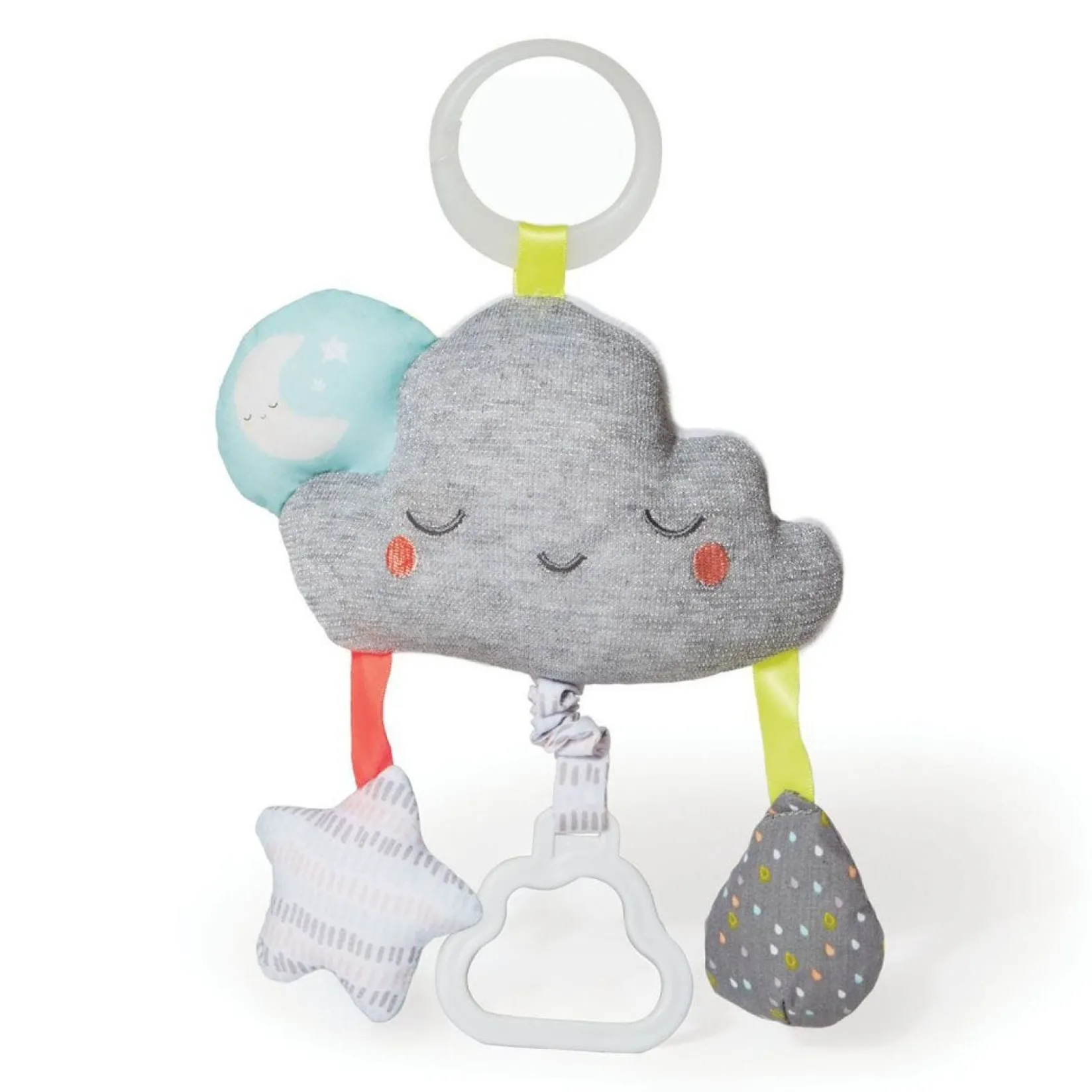 Stroller & Car Seat Toys|Developmental Toys>Skip Hop Silver Lining Cloud Jitter Stroller Baby Toy