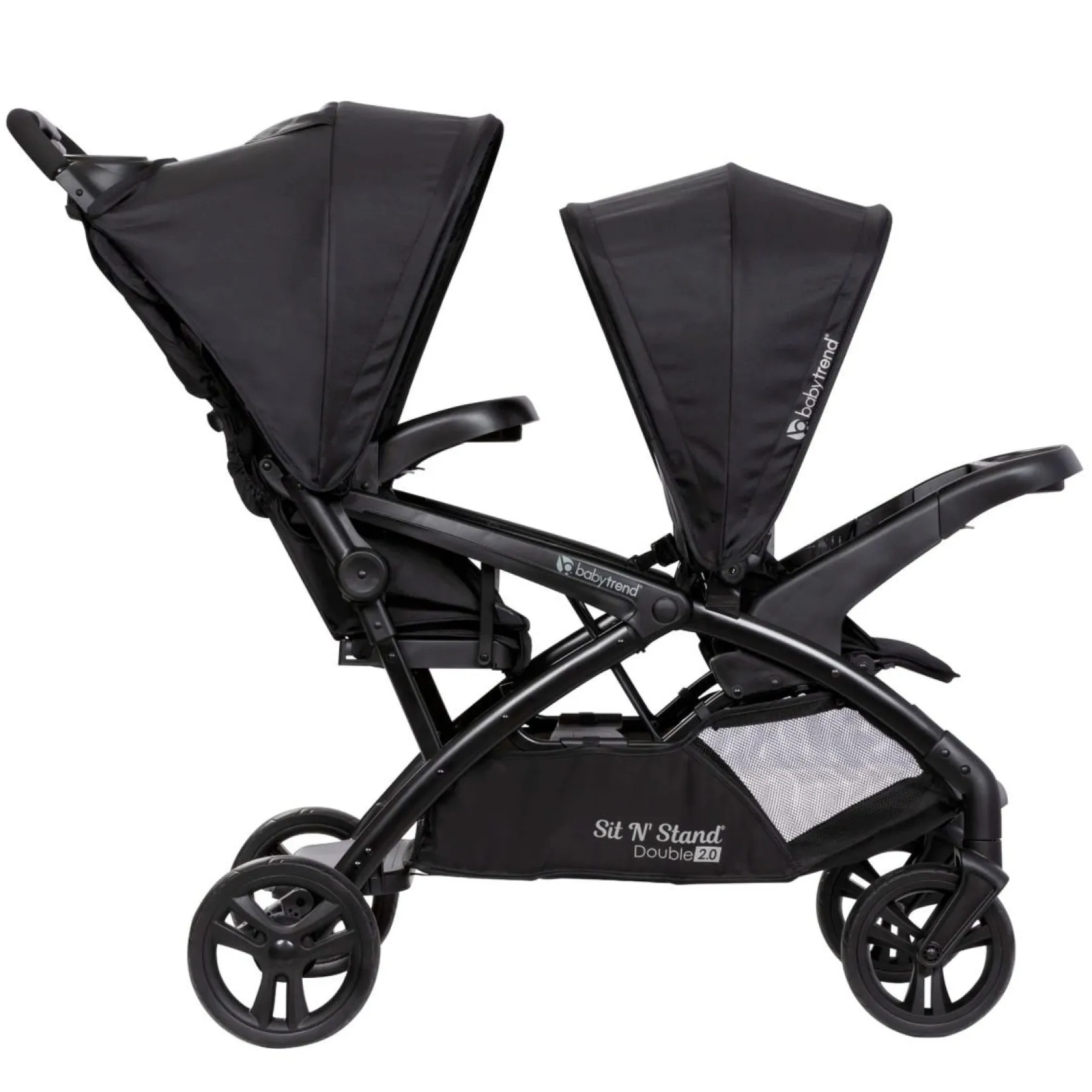 Strollers|Strollers & Trailers>Baby Trend Sit N' Stand® Double 2.0 Stroller - Dash Black