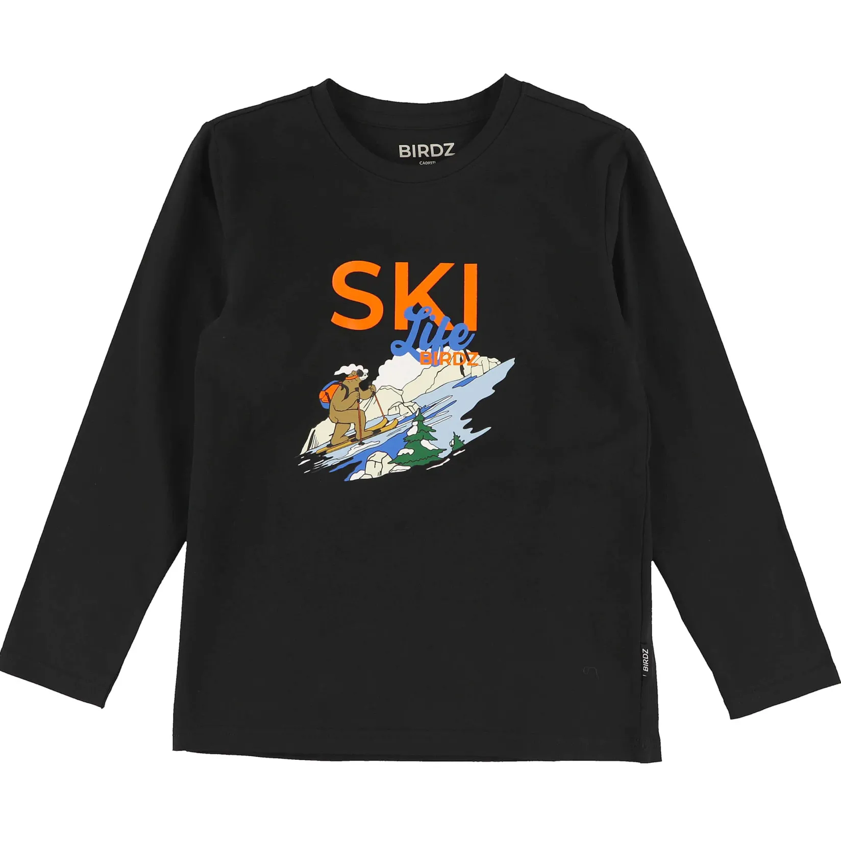 Tops>Birdz Ski Life Long Sleeve T-shirt 2-10 y Black