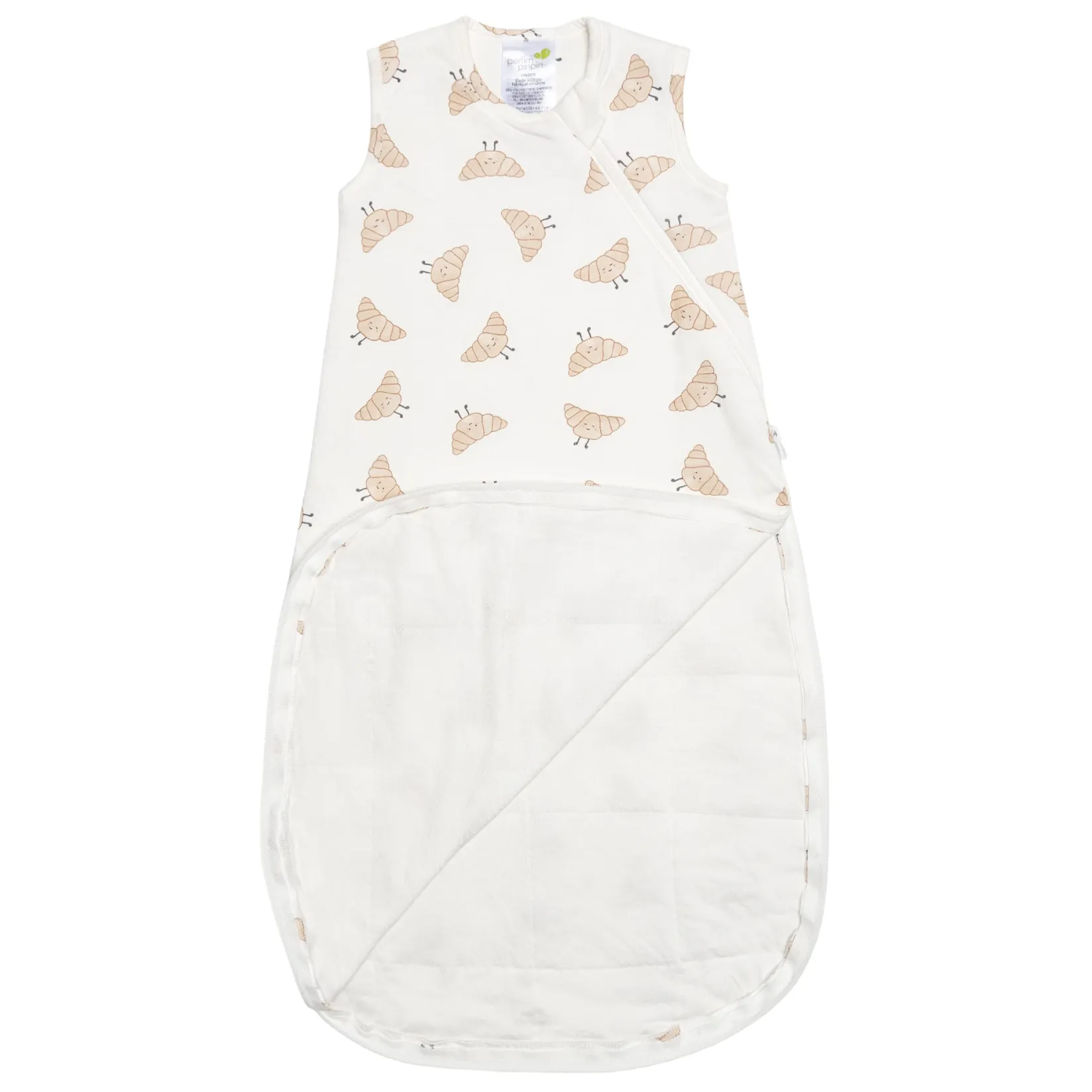 Sleep Bags|Pyjamas>Perlimpinpin Sleep Bag 0-36m Croissants Beige