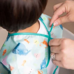 Bibs|Breastfeeding>Bumkins Sleeved Bib 6-24m - Happy Camper
