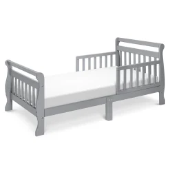 Cribs & Mattresses|Cribs & Mattresses>DaVinci Sleigh Toddler Bed - Grey Finish