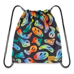 Shoe Bags>Deux par Deux Smiley Shoe Bag Black