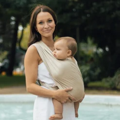 Snug Baby Wrap In Mint Fiber - Sand Outdoors & Travel|Baby Carriers