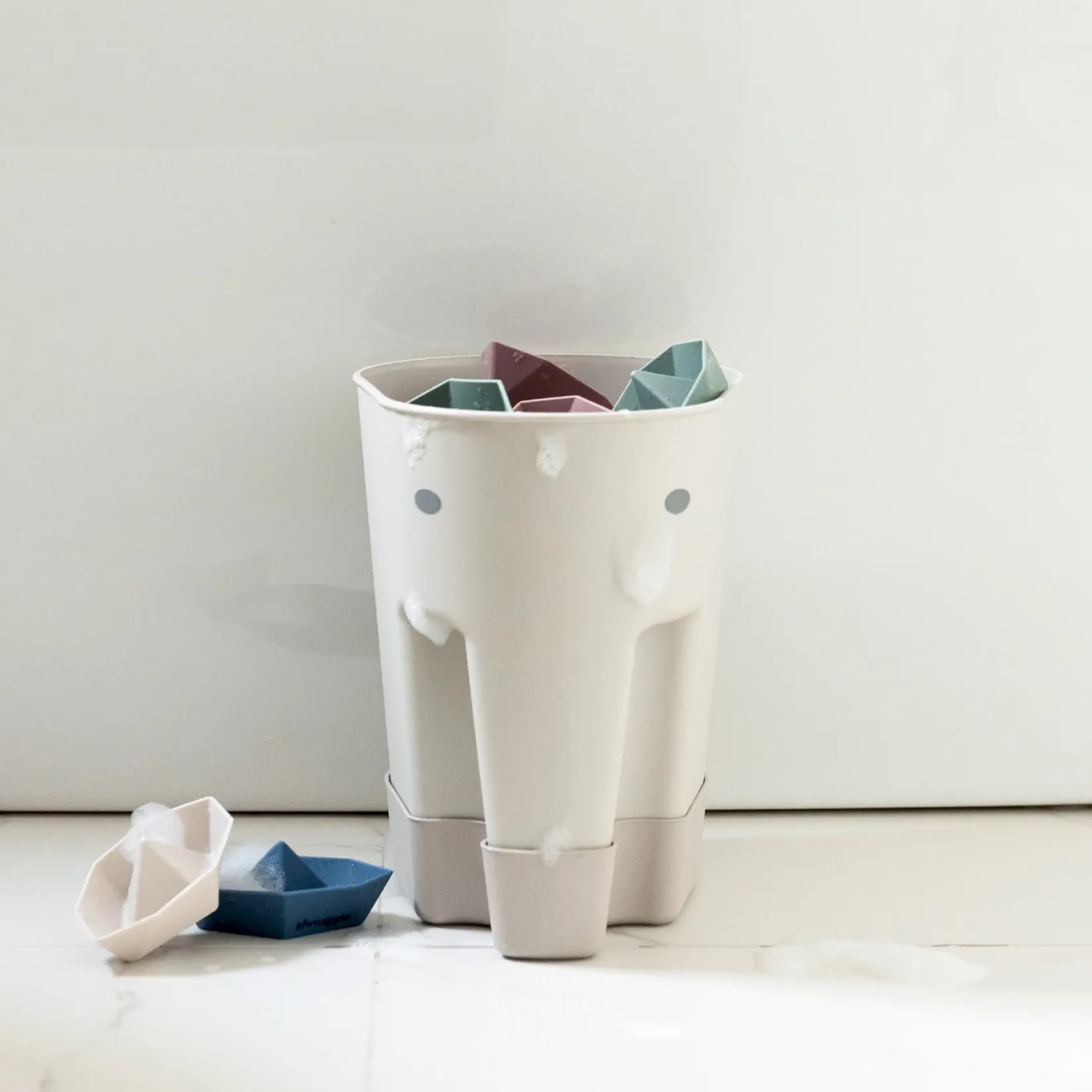 Bath Accessories>Clement - Equipement Snuggle Ellie Bath Toy Drying Caddy- Taupe