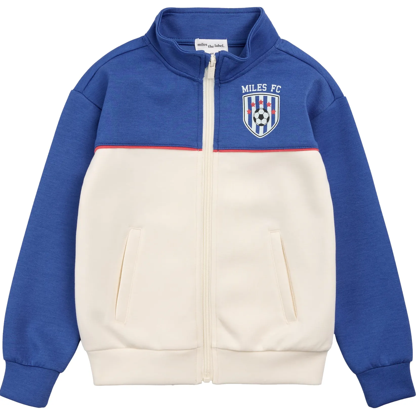 Fleeces And Sweatshirts|Tops>Miles Soccer Zip Vest 3-6y Royal Blue