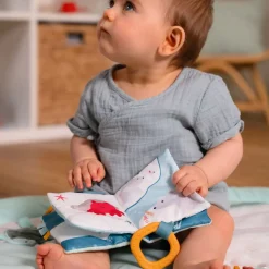 Stroller & Car Seat Toys|Developmental Toys>Little Big Friends Soft Baby Book Ocean