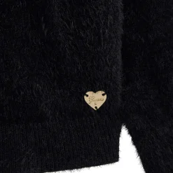 Fleeces And Sweatshirts|Tops>Guess Kids Soft Chic Cardigan 7-14 Black