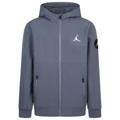 Outerwear|Coats & Jackets>Jordan Soft Shell Jacket 8-18 Grey