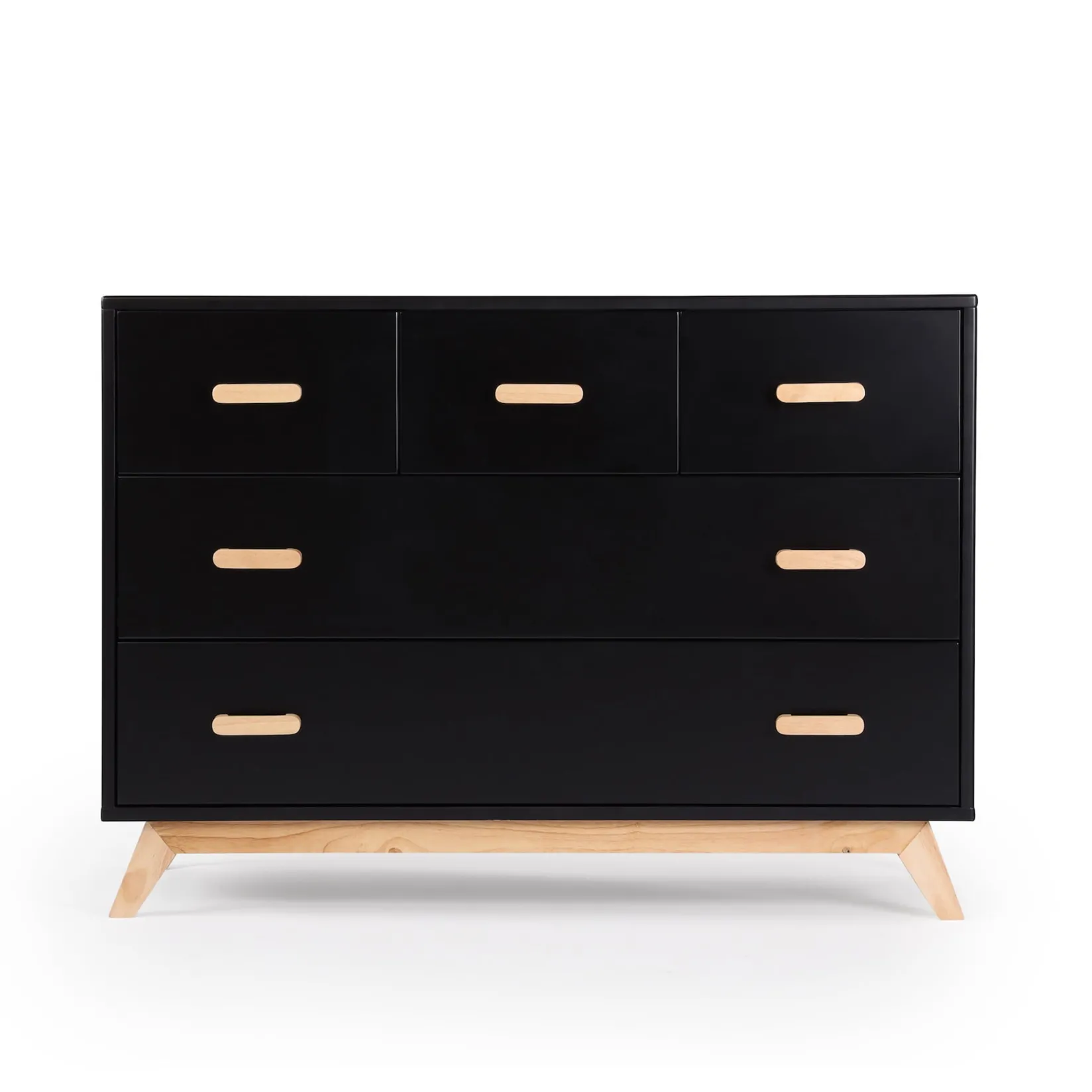 Best Soho 5-Drawer Dresser - Black / Natural Storage Furniture