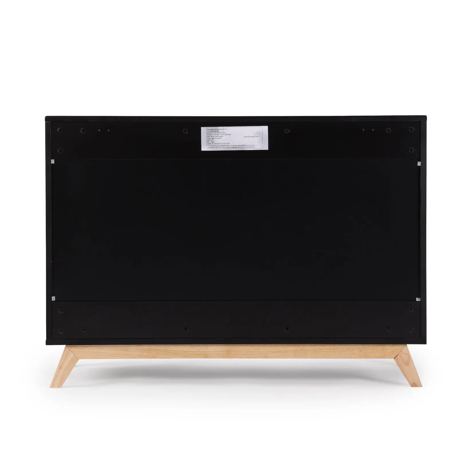 Best Soho 5-Drawer Dresser - Black / Natural Storage Furniture