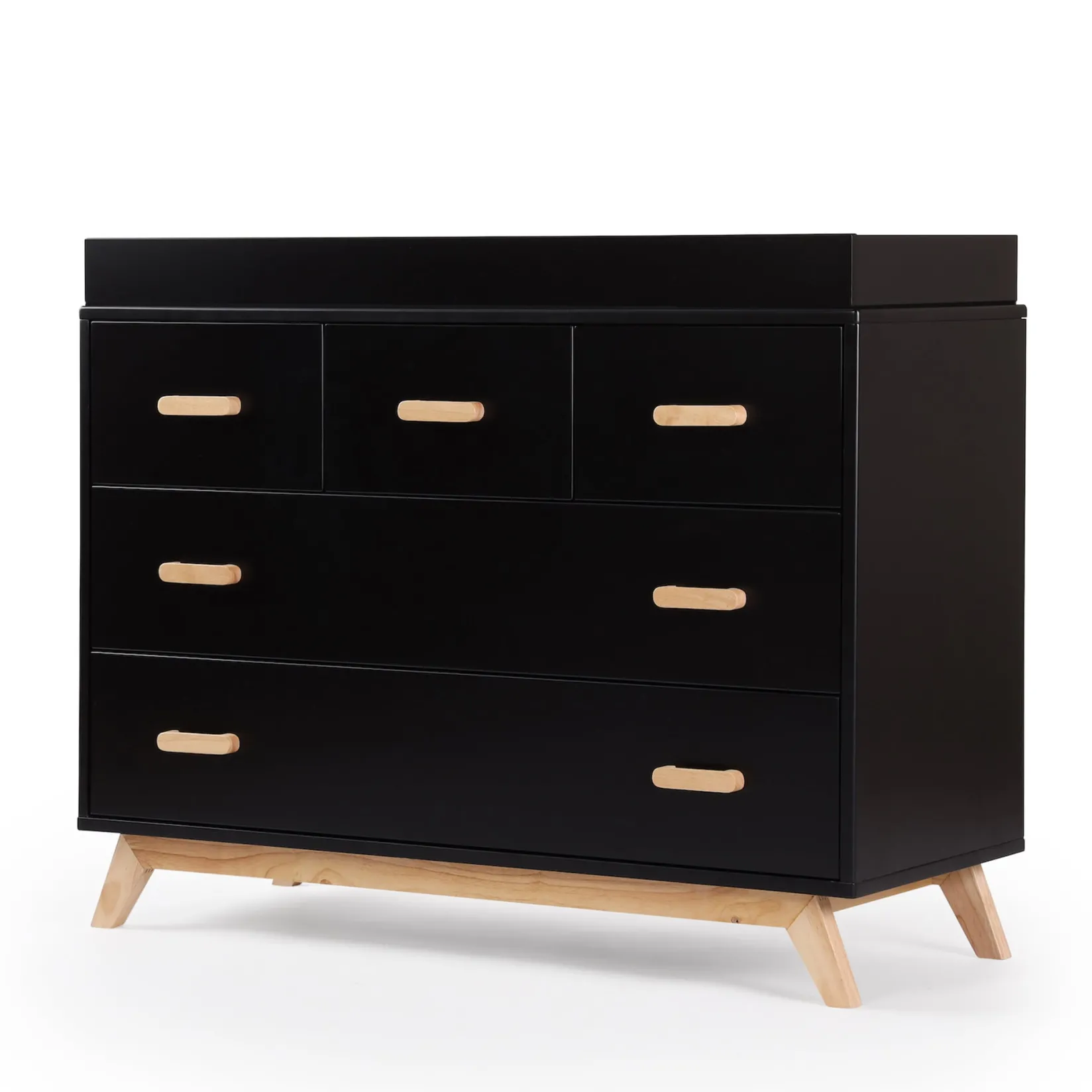 Best Soho 5-Drawer Dresser - Black / Natural Storage Furniture