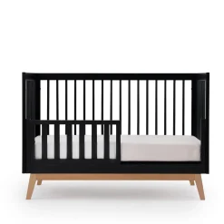 New Soho 3-in-1 Convertible Crib - Black / Natural Cribs & Mattresses|Cribs & Mattresses