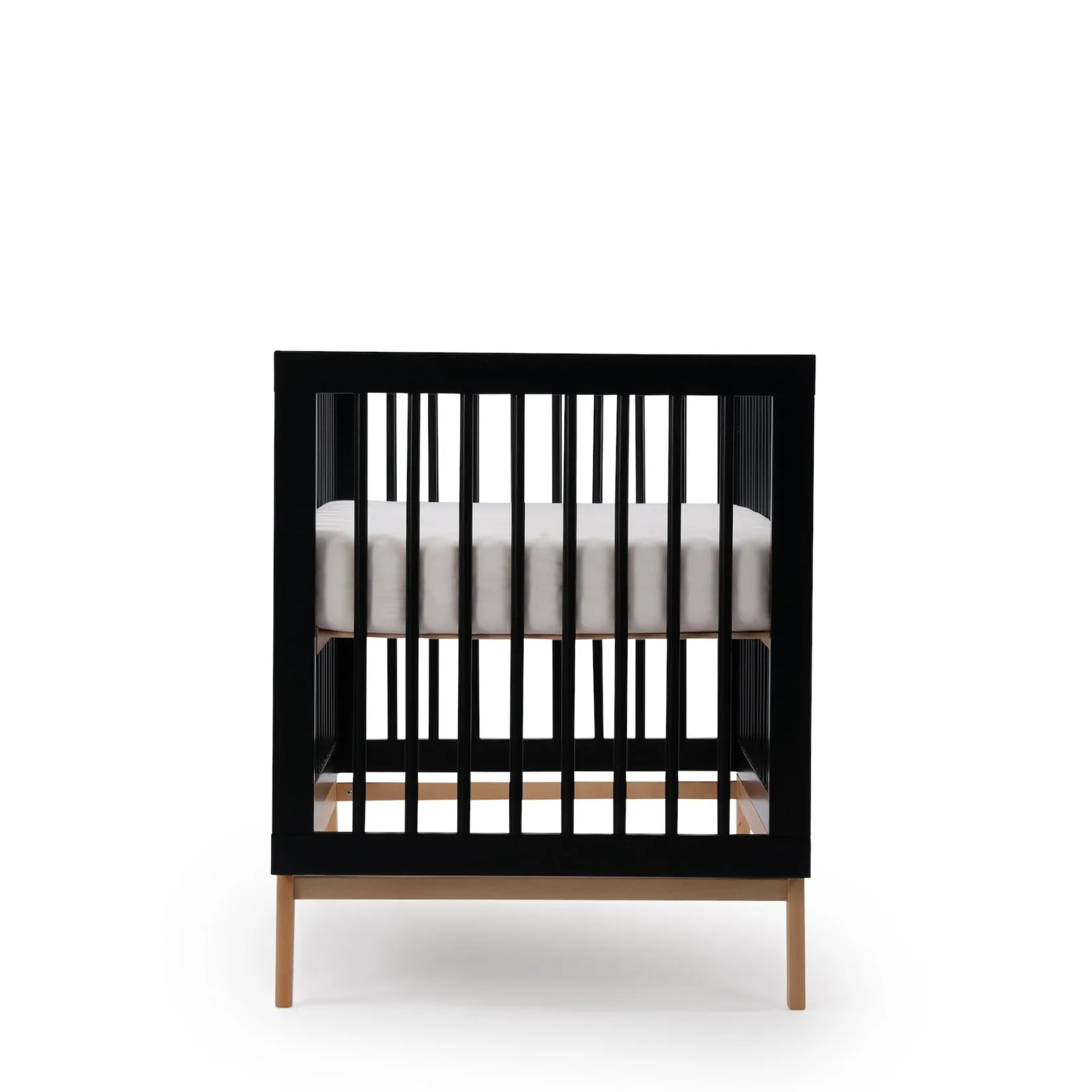 New Soho 3-in-1 Convertible Crib - Black / Natural Cribs & Mattresses|Cribs & Mattresses