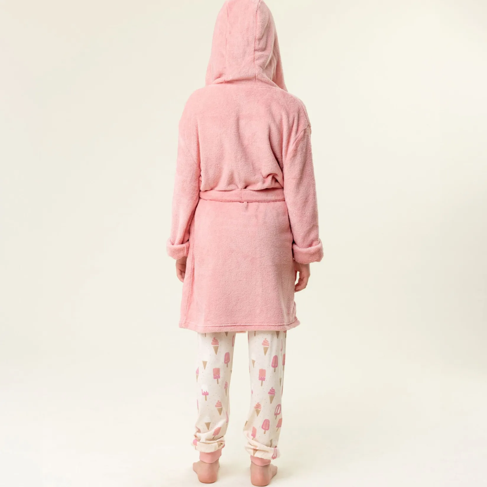 Pajamas & Bathrobes>Nano Solid Bathrobe 2-14y